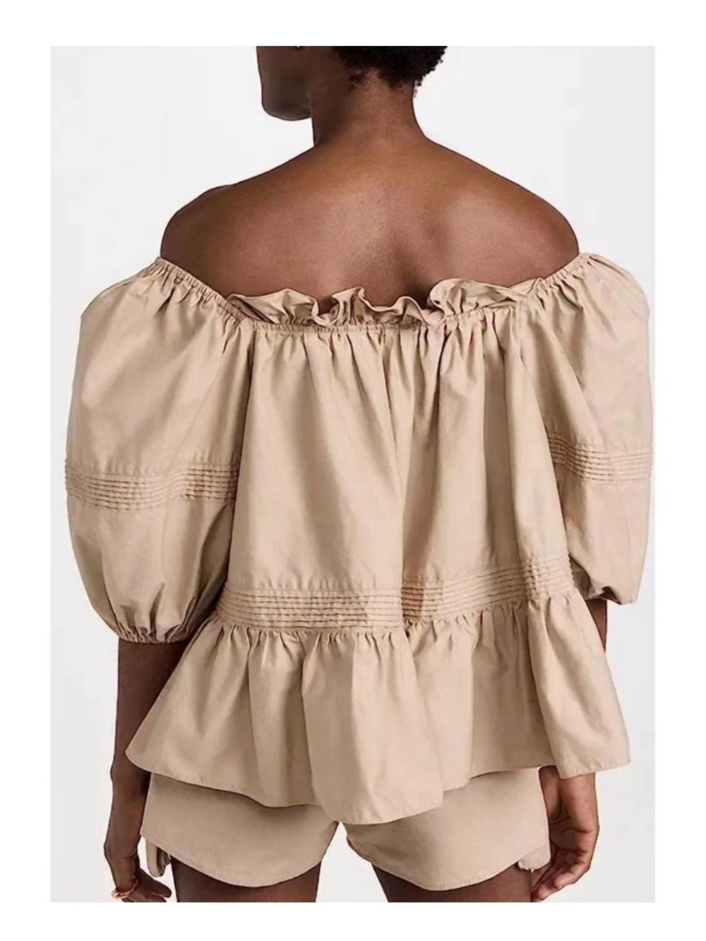 NEW MARISSA WEBB aurelia canvas swing top NWT in sandshell